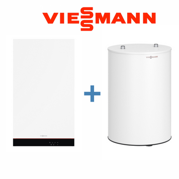 Пакетна пропозиція конденсаційний котел Viessmann Vitodens 050-W тип B0HA + водонагрівач Vitocell 100-W тип CUG/CUGA на 100л (Z024848) Z024848 фото