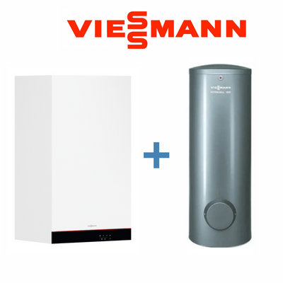 Пакетна пропозиція конденсаційний котел Viessmann Vitodens 050-W тип B0HA + водонагрівач Vitocell 100-W тип CVAА на 200л (Z024853) Z024853 фото