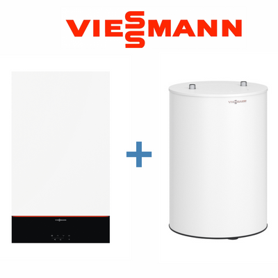 Пакетна пропозиція конденсаційний котел Viessmann Vitodens 100-W тип B1HF + водонагрівач Vitocell 100-W тип CUG/CUGA на 100л (Z023190) Z023190 фото