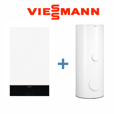 Пакетна пропозиція конденсаційний котел Viessmann Vitodens 100-W тип B1HF + водонагрівач Vitocell 100-W тип CVBС на 300л (Z023198) Z023198 фото